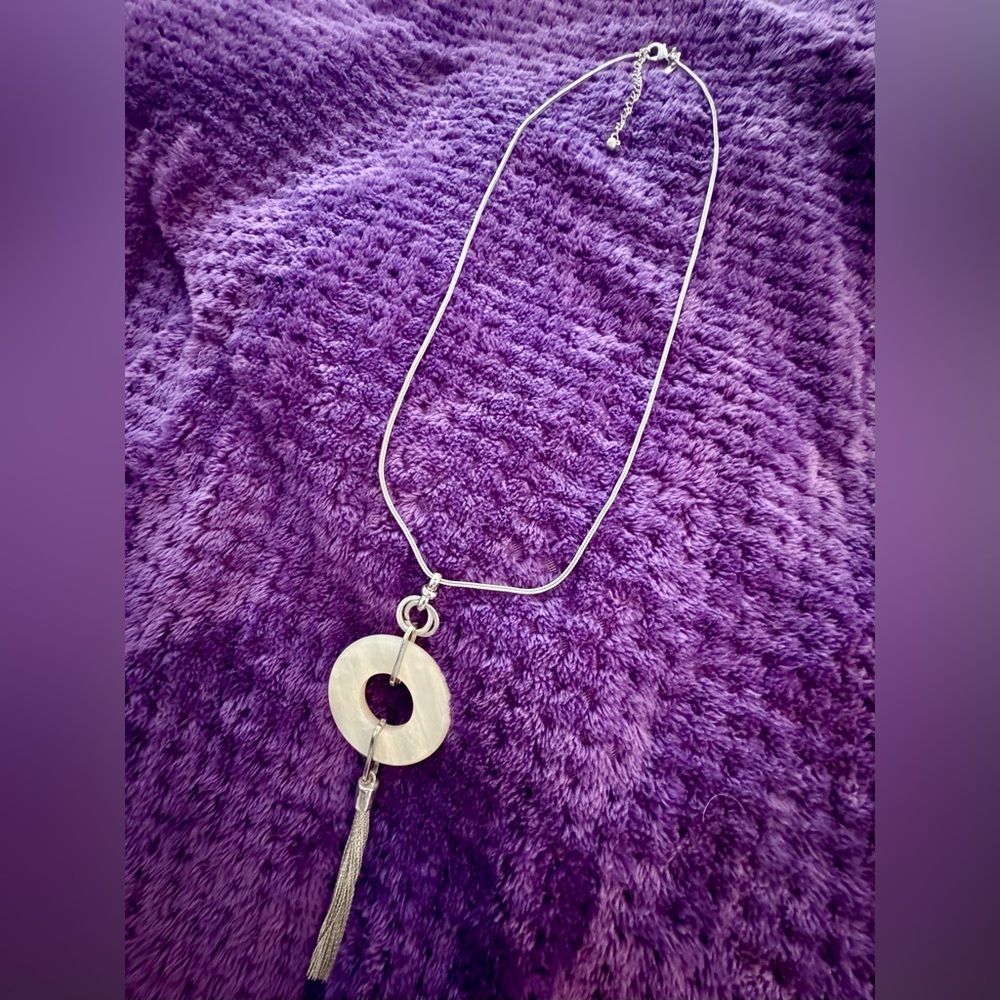 Chico's Silver Pendant Necklace
